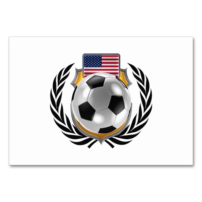 USA Soccer Champions Table Number (Front)
