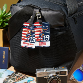 USA Soccer Eagle Athlete Patriotic National Team Luggage Tag
