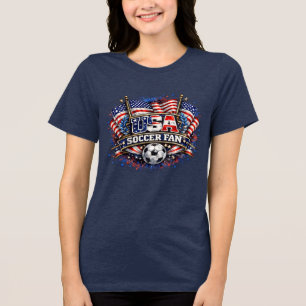 USA SOCCER FAN American Tri-Blend Shirt