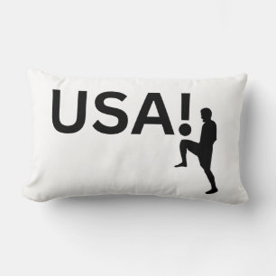 USA soccer player Lumbar Pillow