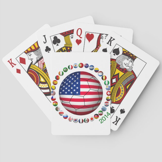 USA Soccer Playing Cards (Back)