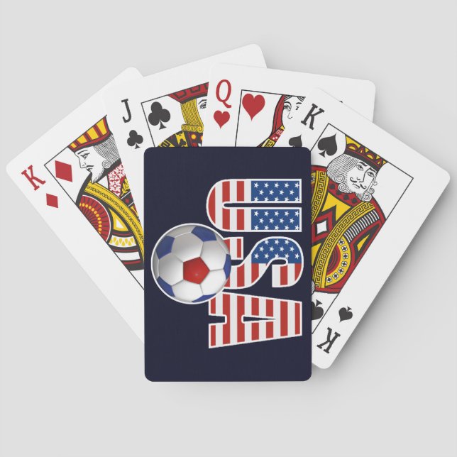 USA Soccer Playing Cards (Back)