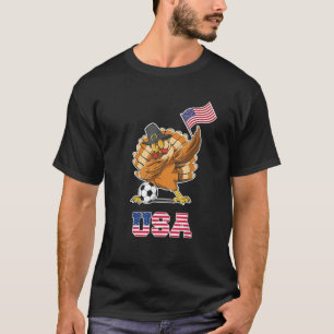 USA Soccer Shirt Thanksgiving Soccer Turkey Americ