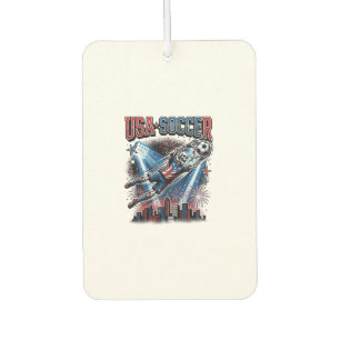 USA Soccer Skeleton Striker Nations Premium Sports Air Freshener