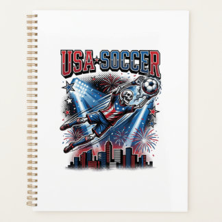 USA Soccer Skeleton Striker Nations Premium Sports Planner