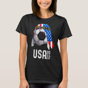 USA Soccer Team 2022 World Football USA Soccer Tea T-Shirt