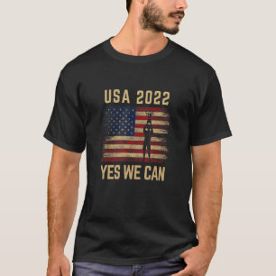 USA Soccer Team 2022 yes we can Football Cup 2022 T-Shirt