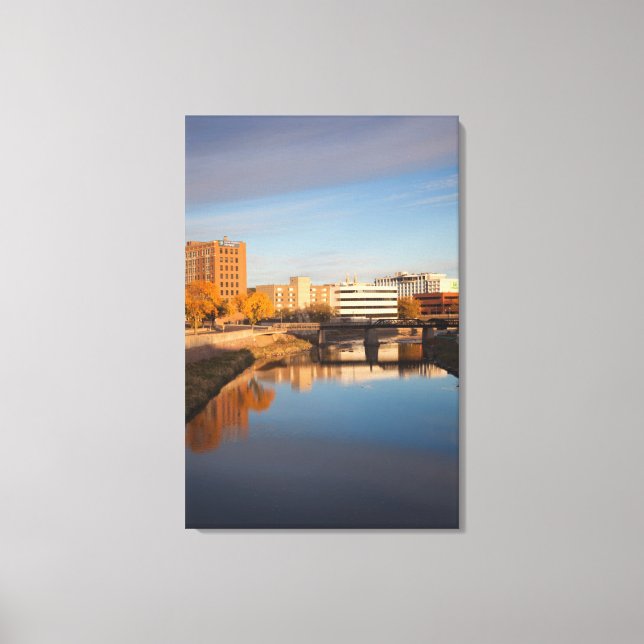 USA, South Dakota, Sioux Falls, City Skyline Canvas Print (Front)