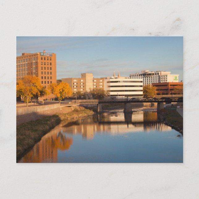 USA, South Dakota, Sioux Falls, City Skyline Postcard (Front)