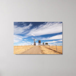 USA, South Dakota, Stamford, 1880 Town Canvas Print