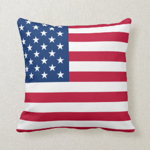 USA Star Flag Throw Pillow