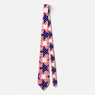 usa star mens neck tie