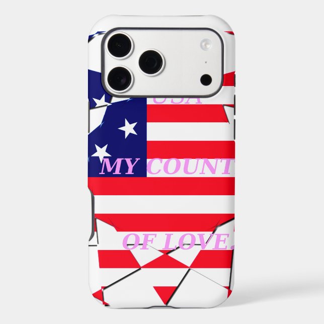 USA Star Spangled Love My Country of Love (Back)