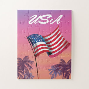 USA Stars and stripes Jigsaw Puzzle