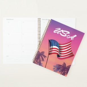 USA Stars and stripes Planner