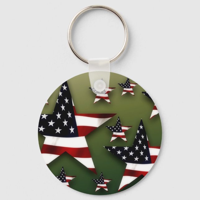 Usa stars keychain (Front)