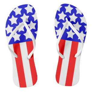 USA Stars n Stripes Summer Beach Flip Flops