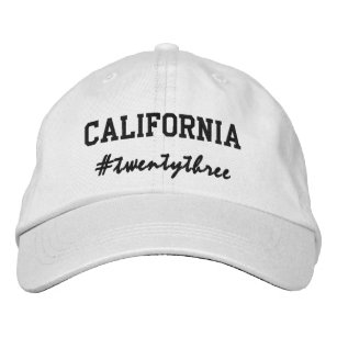USA State California Hashtag 2023 Embroidered Hat