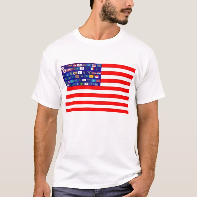 USA STATES FOR STARS TSHIRT (Front)