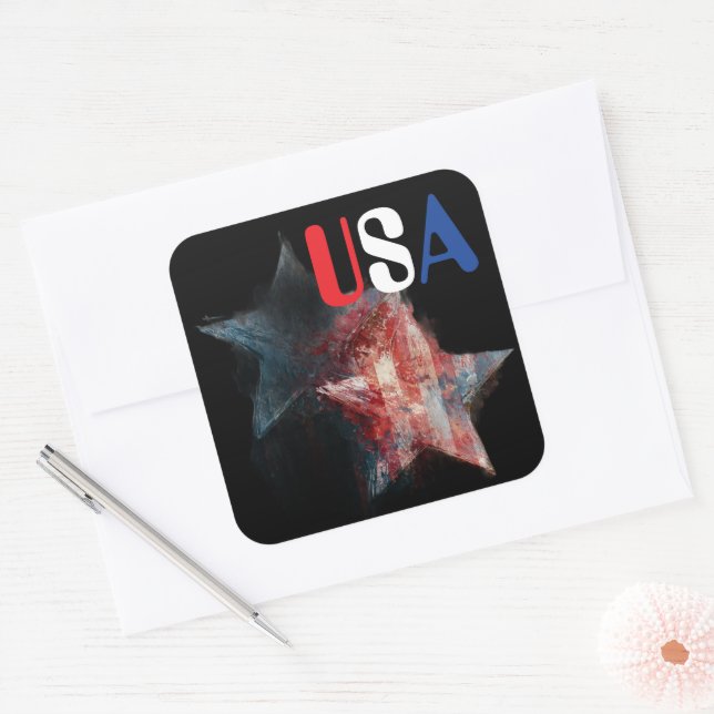 USA Sticker (Envelope)