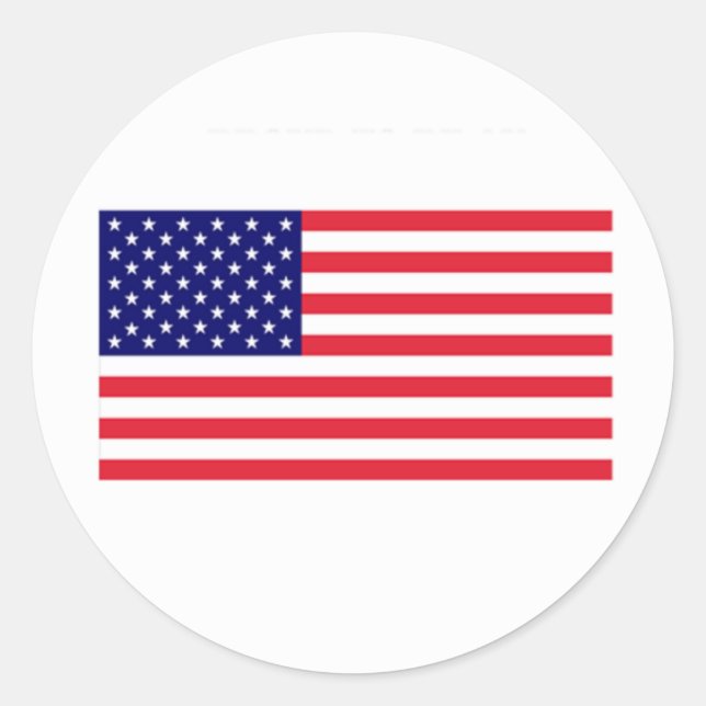 USA_Sticker Classic Round Sticker (Front)