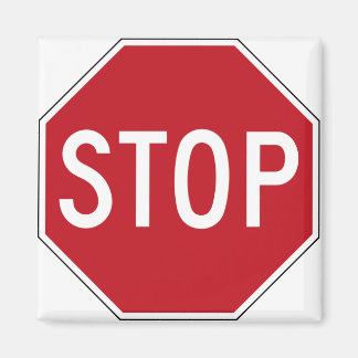 USA Stop Sign Magnet