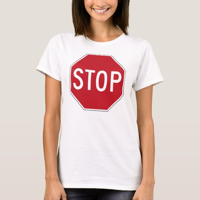USA Stop Sign T-Shirt (Front)