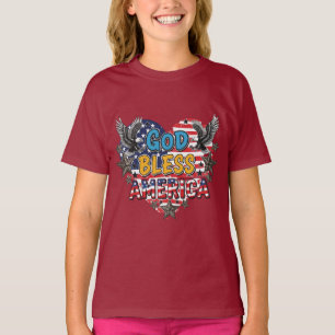 USA Strong God Bless America T-shirt design