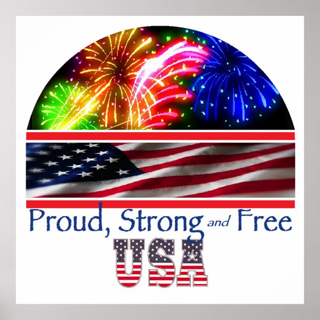 USA Strong Poster (Front)