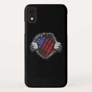 USA Superhero Costume Flag iPhone XR Case