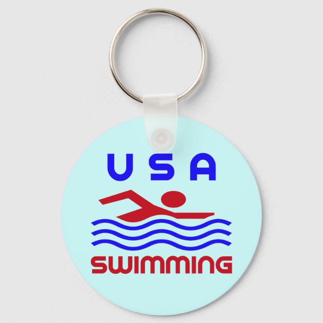 USA SWIMMING KEYCHAIN (Front)