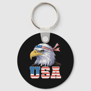 Usa T Shirt American Flag Men Women Kids Eagle Pat Keychain