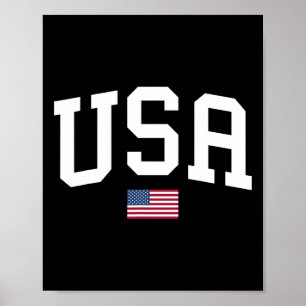 Usa T Shirt Women Men Kids Patriotic American Flag Poster