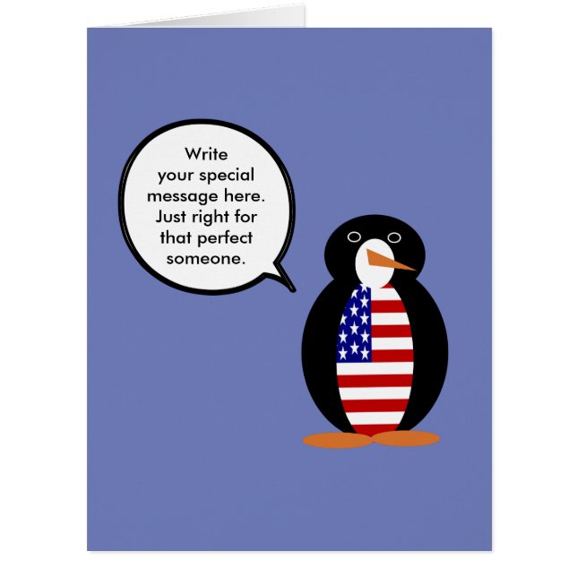 USA Talking Ms. Penguin Personalized (Front)