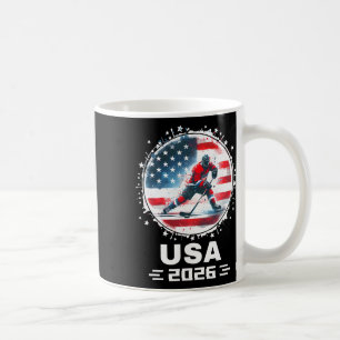 Usa Team 2026 United States American Flag Hockey U Coffee Mug