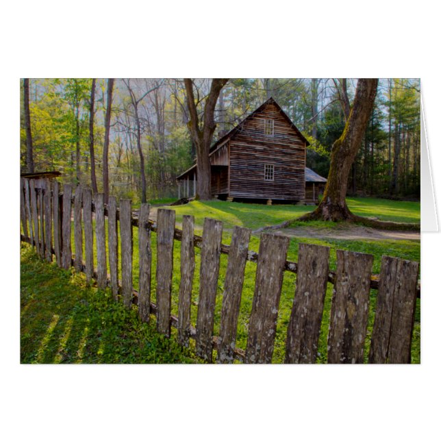 USA, Tennessee, Cabin In Cades Cove (Front Horizontal)