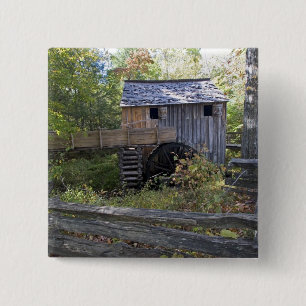 USA - Tennessee. Cable mill in Cades Cove area 2 Inch Square Button