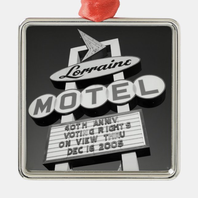 USA, Tennessee, Memphis,National Civil Rights Metal Ornament (Front)
