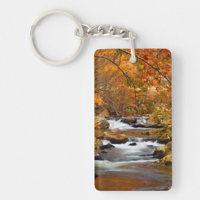 USA, Tennessee. Rushing Mountain Creek Keychain (Front)