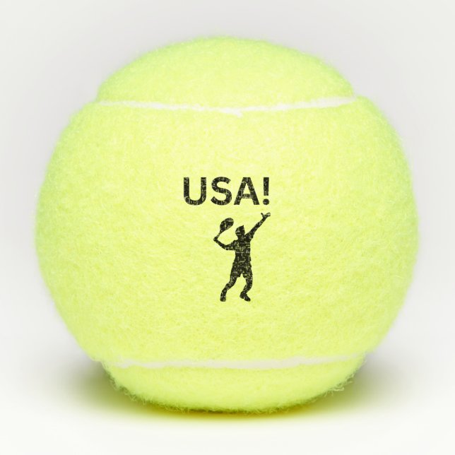 USA tennis player using dot as a ball  (Front)
