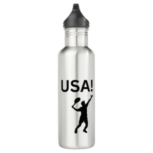 USA tennis player using dot as a ball  710 Ml Water Bottle
