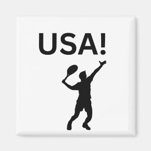 USA tennis player using dot as a ball  Magnet