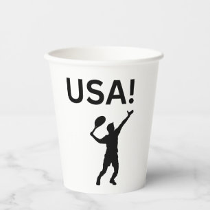 USA tennis player using dot as a ball  Paper Cups