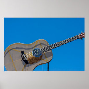 USA, Texas, Austin. South Austin Music Store Poster