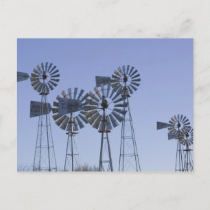 USA, TEXAS, Lubbock: American Wind Power Centre Postcard