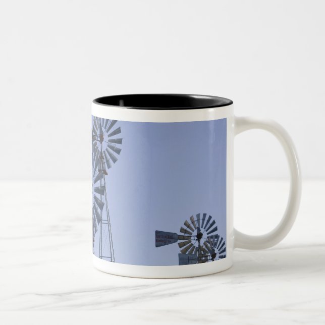 USA, TEXAS, Lubbock: American Wind Power Centre Two-Tone Coffee Mug (Right)