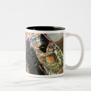 USA, TEXAS, Panhandle Area, Amarillo: Cadillac Two-Tone Coffee Mug