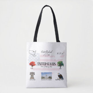 USA Themed Tote Bag