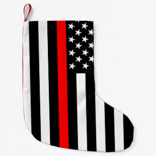 USA Thin Red Line Small Christmas Stocking