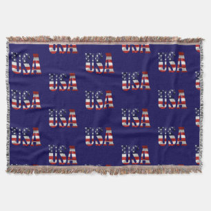 USA THROW BLANKET